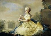 unknow artist Portrait of Maria Josepha Hermengilde, princess of Liechtenstein later Esterhazy painting